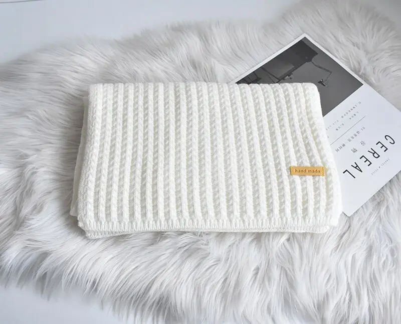 Wintr Womn Mn Koran Sciarpa di lana Lovrs Thickn Warm Studnts Nt Rd Tinta unita Sciarpe lavorate a maglia Bavaglino Bambino lungo_voghion.com