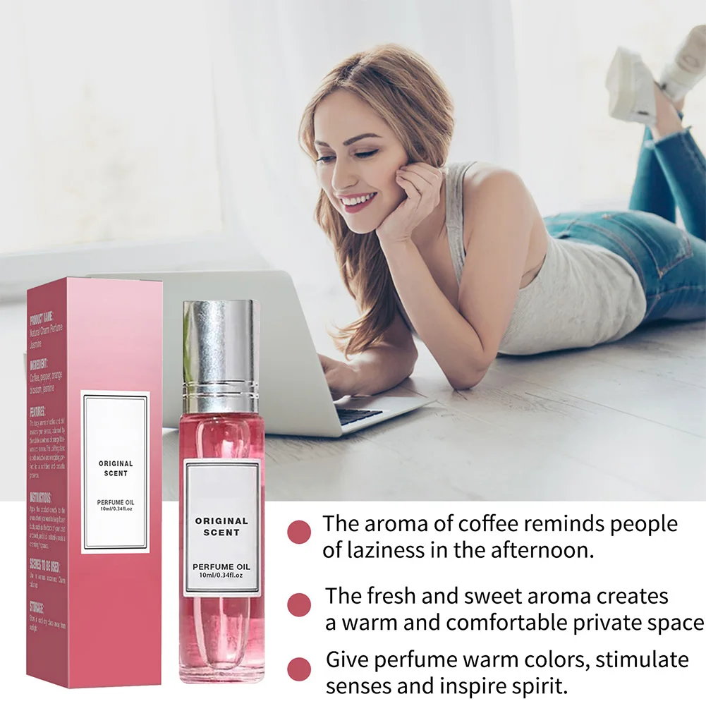 10ml Pheromone Perfume Portable Perfume Long Lasting Roll On Fragrance Attracts Men Enhance Charm & Confidence for Travel Dating