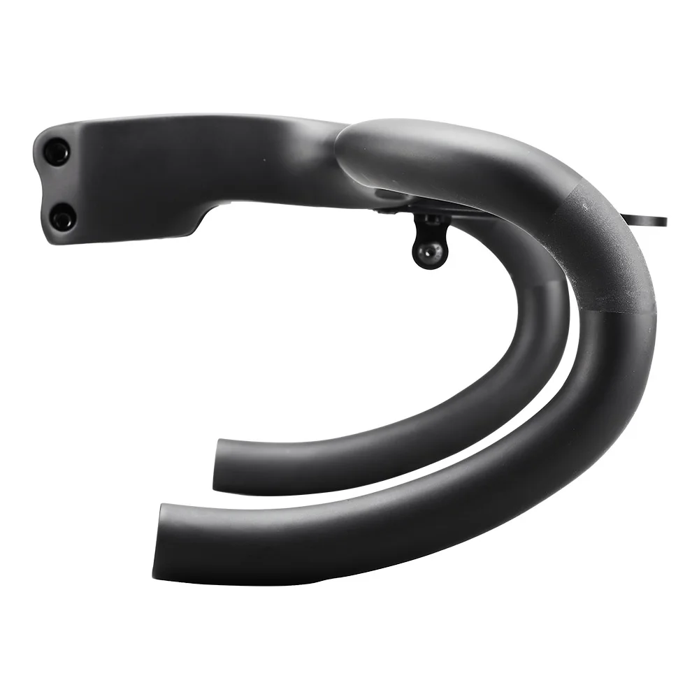 Carbon Fiber Road Integrated Cockpit IC OD2 Handlebar -10° Reduce Resistance Bent Drop Bar Racing Bike Hidden Cable Handlebars 5