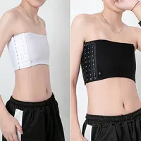 Nouvelles femmes poitrine liant lesbienne Trans haut court plat poitrine liant soutien-gorge Les Corset boucle extensible Tomboy soutien-gorge réservoirs poitrine enveloppement 1