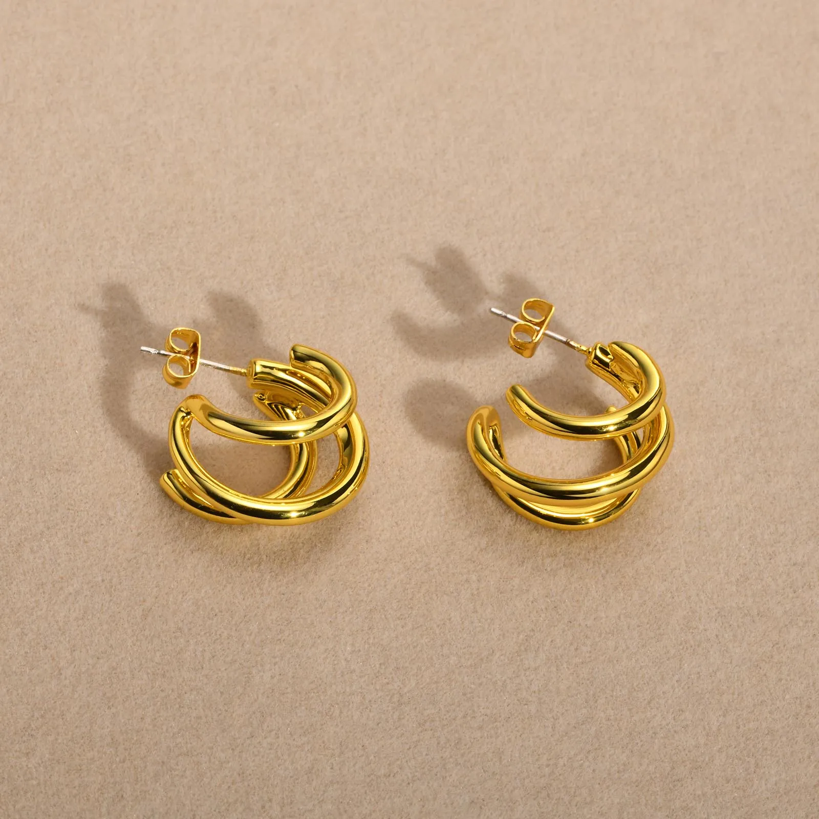 DARHSEN Stud Earring for Women Ladies Students Gold Color Copper Fashion Jewelry Gift korean Design New Arrival 2023