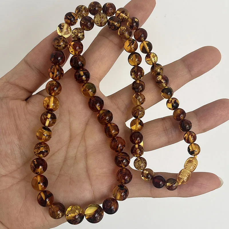 S888e5ca66eba4bf19d10520f88a807b5y New Natural Amber Necklace for Women Gift Europe Baltic Floral Beads Gorgeous 100% Original Real Designer Jewelry Mallzona