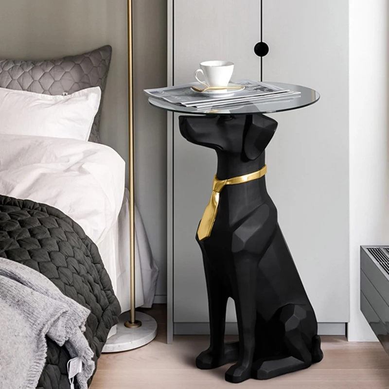 

Modern gentleman animal statue dog sculpture coffee table ornaments Home creative soft decoration Gift for relocation or opening