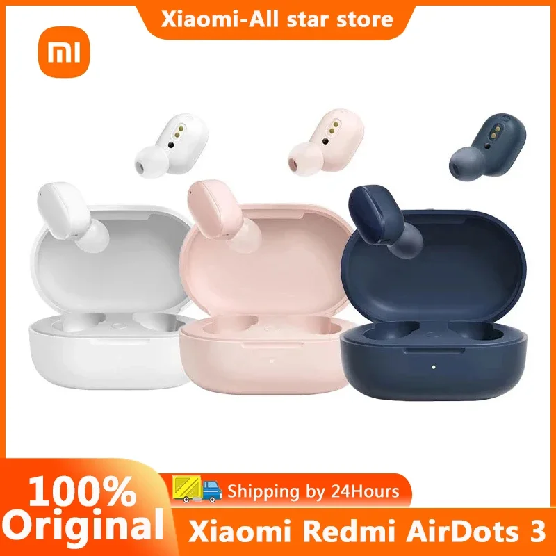 

Xiaomi Redmi AirDots 3 Wireless Earphone Hybrid Vocalism Wireless Bluetooth 5.2 Mi True Wireless Headset CD-level Sound Quality