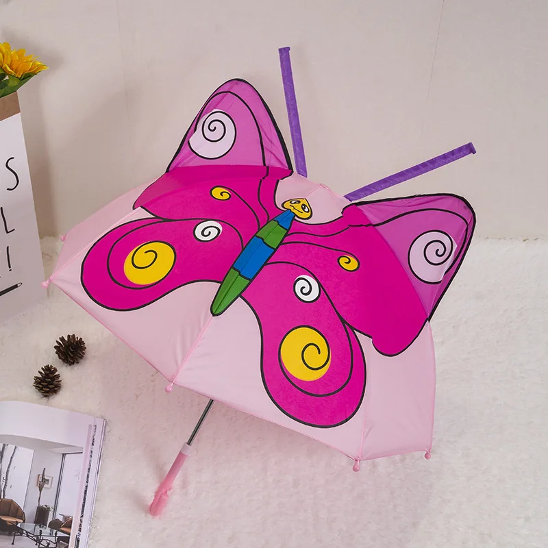 Children's Umbrella kids umbrella Cartoon Cute Princess Umbrella 3D Stereoscopic Boys and Girls Baby Design