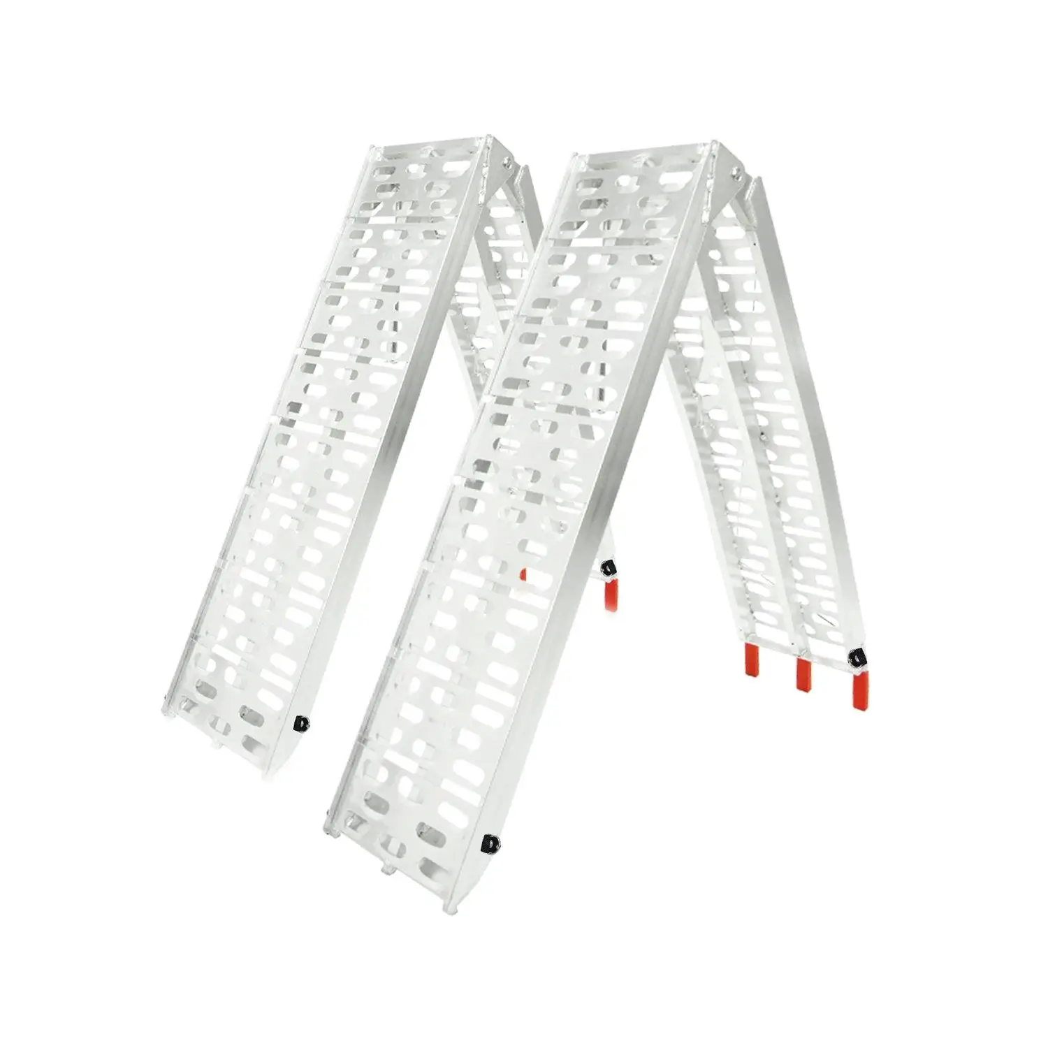 Rigg 2 x Aluminium ATV Loading Ramp Foldable-Silver