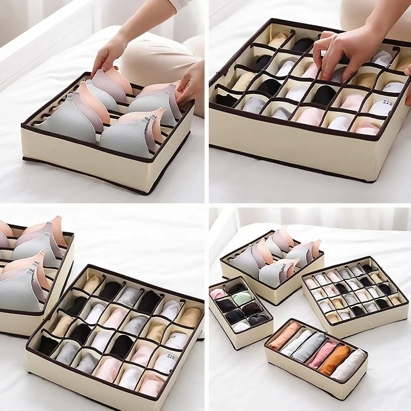 Cabinet Underwear Organizer Drawer Clothes Organizer For Underwear Bra Socks Underpants Storage Organizer Scarf Tie Storage Box 3