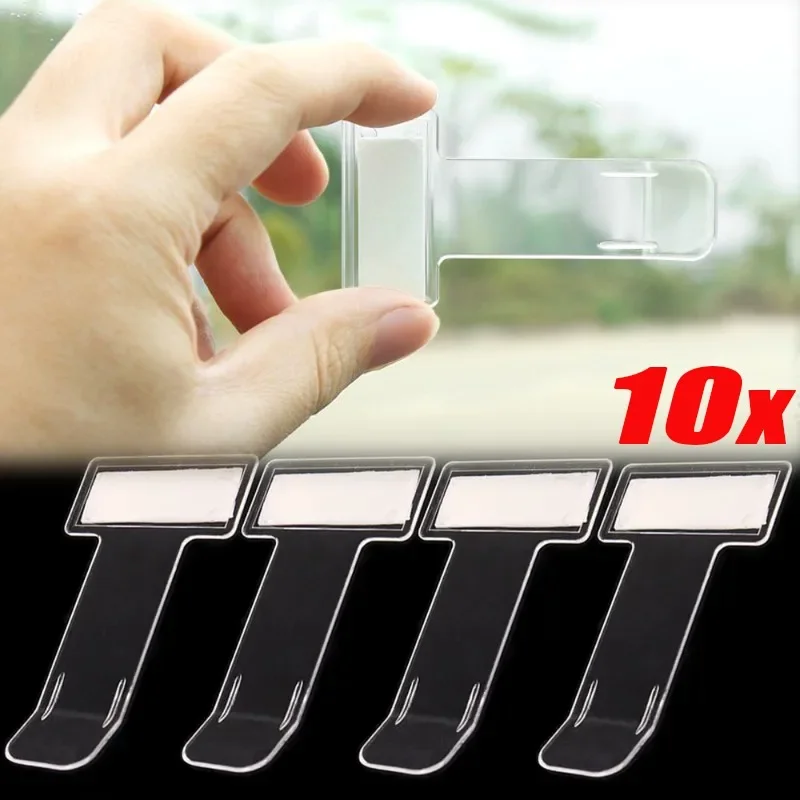 

10-5pcs Car Parking Ticket Clip Windscreen Fastener Card Bill Holder Mount Storage Clips Car Windshield Stickers Accessories