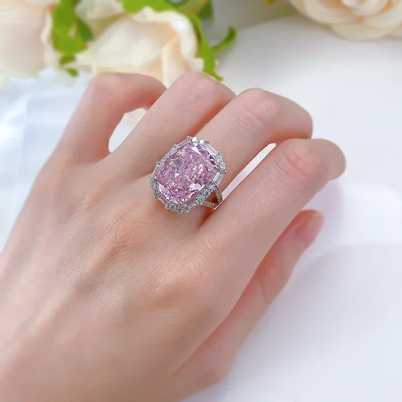 Diamond Engagement Ring Big Pink Diamond Big Pink Diamond