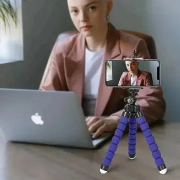Treppiedi e supporti per smartphone: mini treppiede a polpo in spugna per fotocamera e cellulare