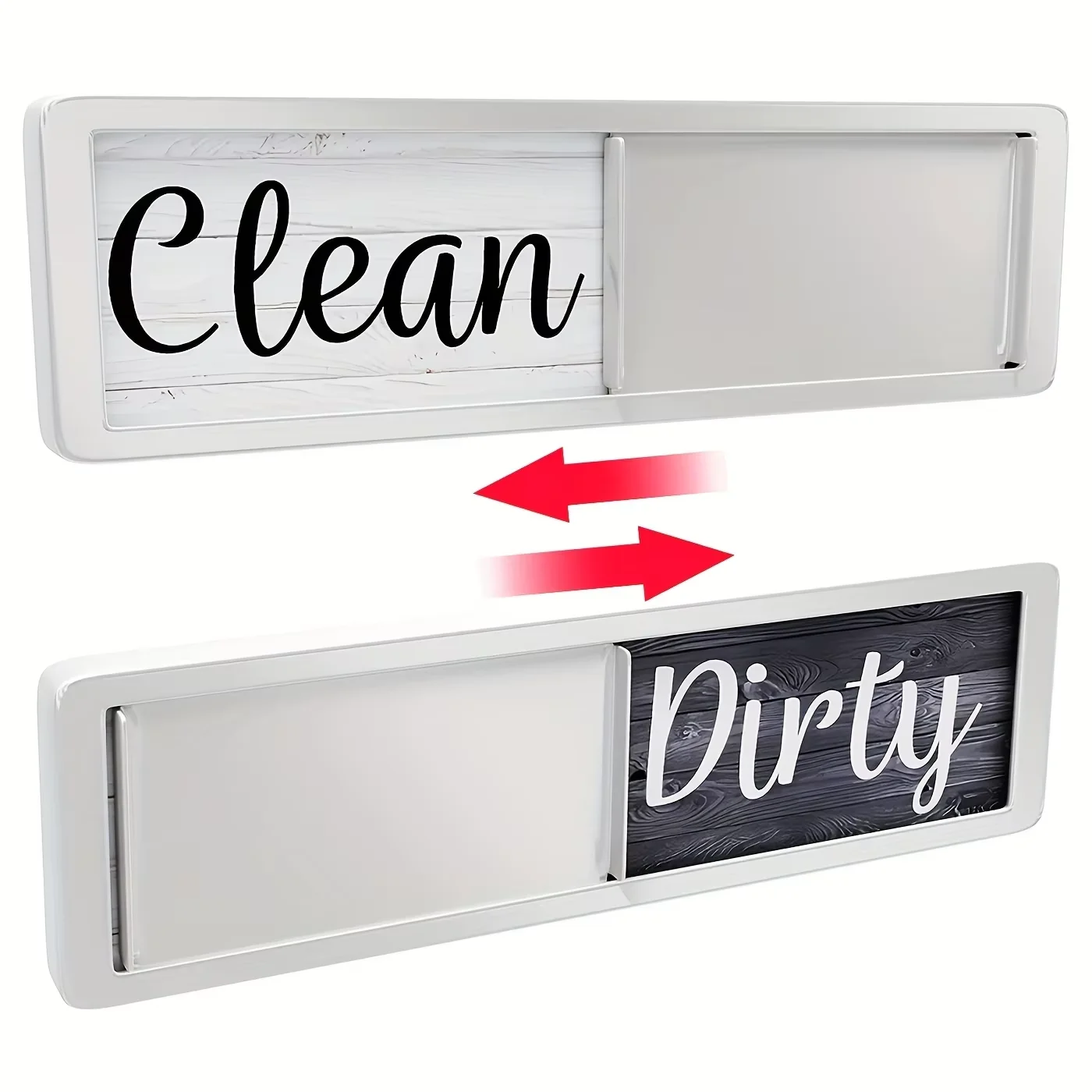 Dishwasher Clean and Dirty Magnet Sign Dishwasher Magnetic Indicator Sign Slide Shutter Magnets for Dish Washer Kitchen Supplies