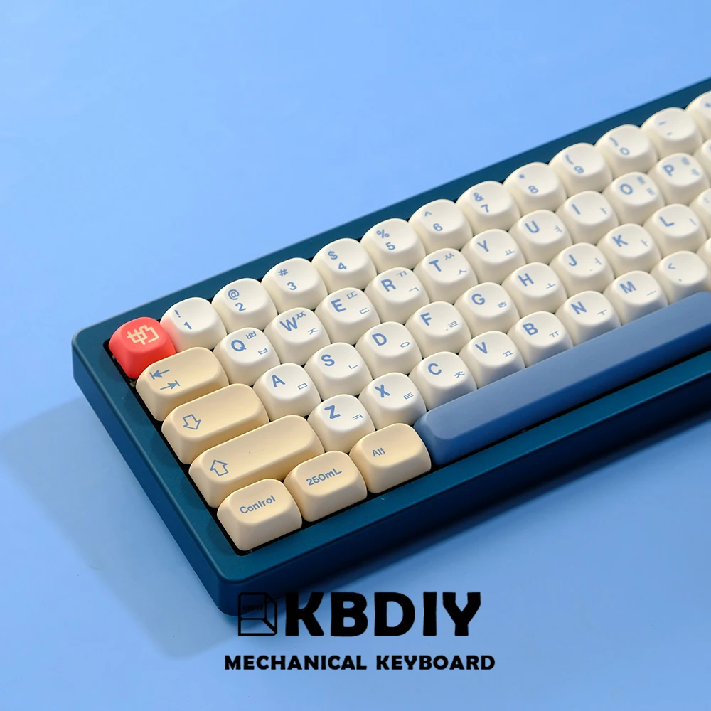 GMK, Soymilk, 140 teclas, PBT, MOA semelhante, japonês, coreano, russo, 7u