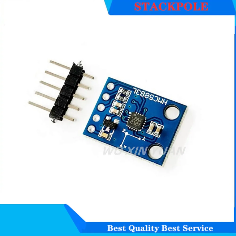 

GY-273 3V-5V HMC5883L Triple Axis Compass Magnetometer Sensor Module Three Axis Magnetic Field Module