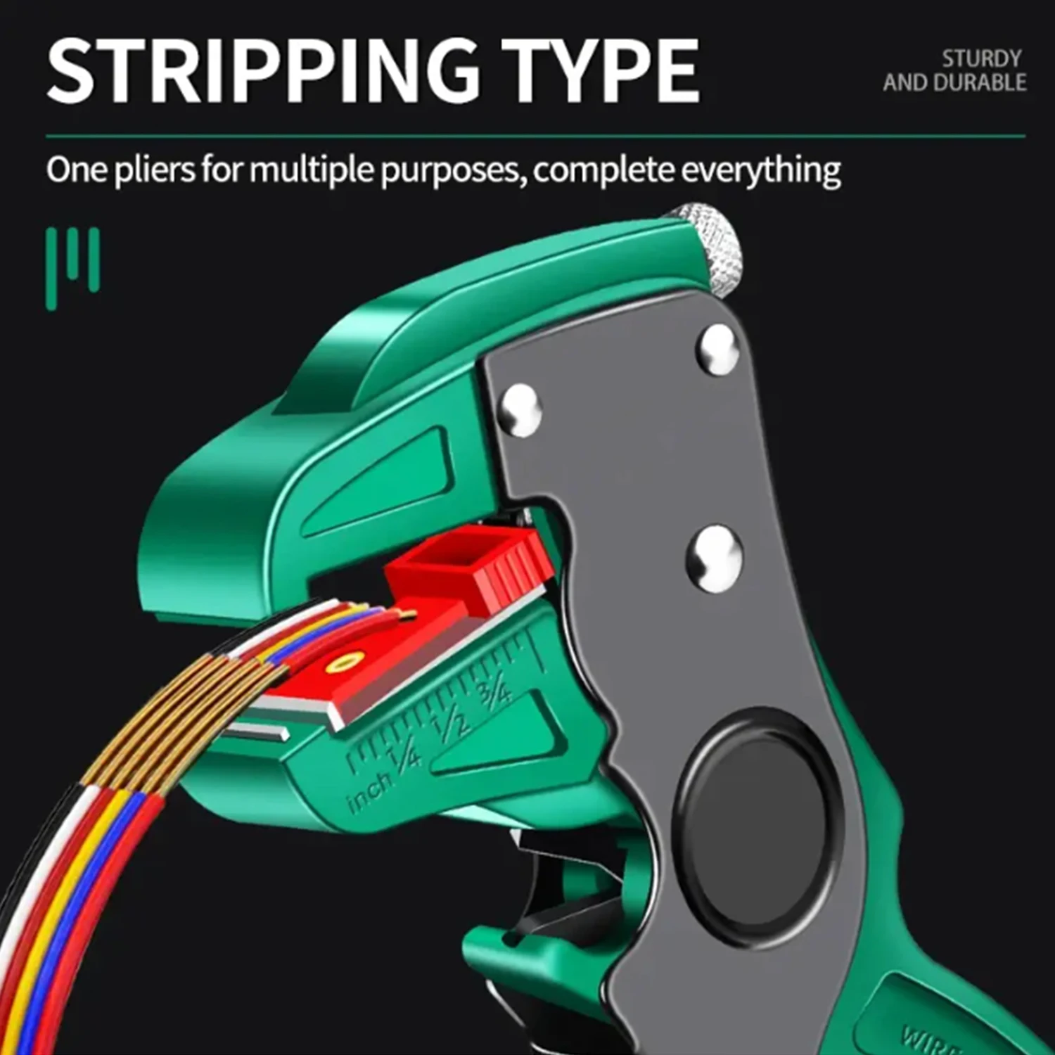 Wire stripper Multifunctional Duckbill Wire Stripper Automatic Wire Stripper Length Adjustable Flat Cutter Electrician