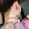 15 Sheets Small Temporary Tattoos For Women Adults Hands Neck Tattoo Sticker Tiny Fresh Pattern Moon Butterfly Fake Tattoo Paste 5