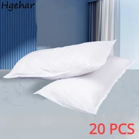 20 Pcs Disposable Pillow Case Travel Hotel Antibacterial Bedding Breathable Soft White Pillowcase Portable Kussensloop Simple 1