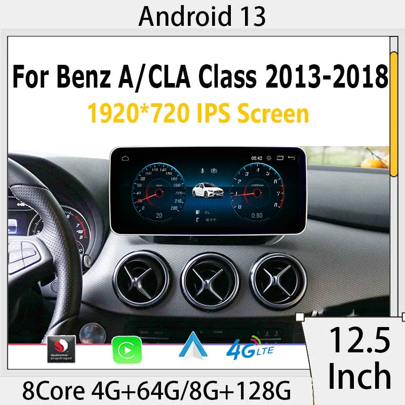 

Factory Price Android13 Multimedia For Mercedes Benz A Class-W176 CLA-C117 GLA-X156 Qualcomm Car Video Player GPS Navigation 4G