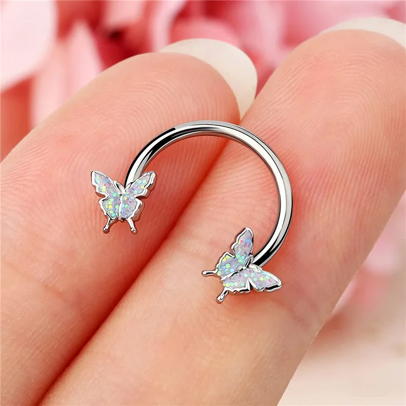 Butterfly Nose Ring Nose Piercing Jewelry | SHEIN USA