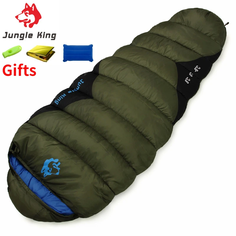 

JUNGLE KING CY0903 Hiking Camping Sleeping Bag Outdoor Journey Trekking Travelling Hollow Fiber 1.5kg Adults Mummy Sleeping Bag