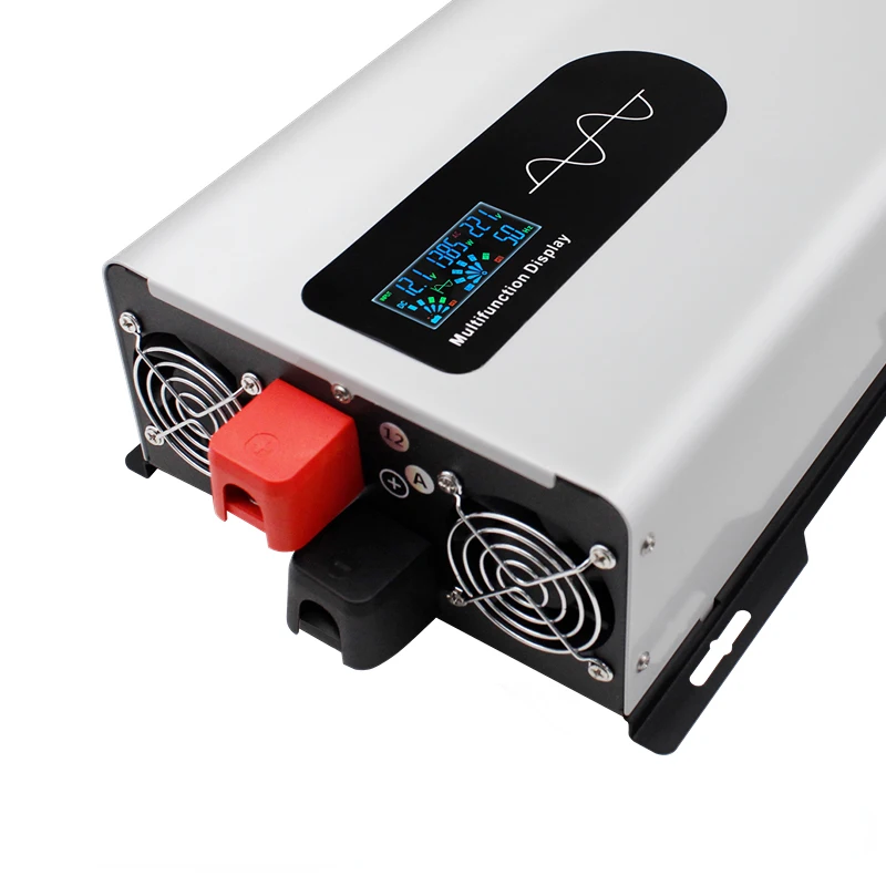 Inverter 6000W 5000W 12V 24V 48V 60V 72V DC a 220V AC Onda Pura 50HZ Convertitore di Frequenza con Display Intelligente - immagine 6