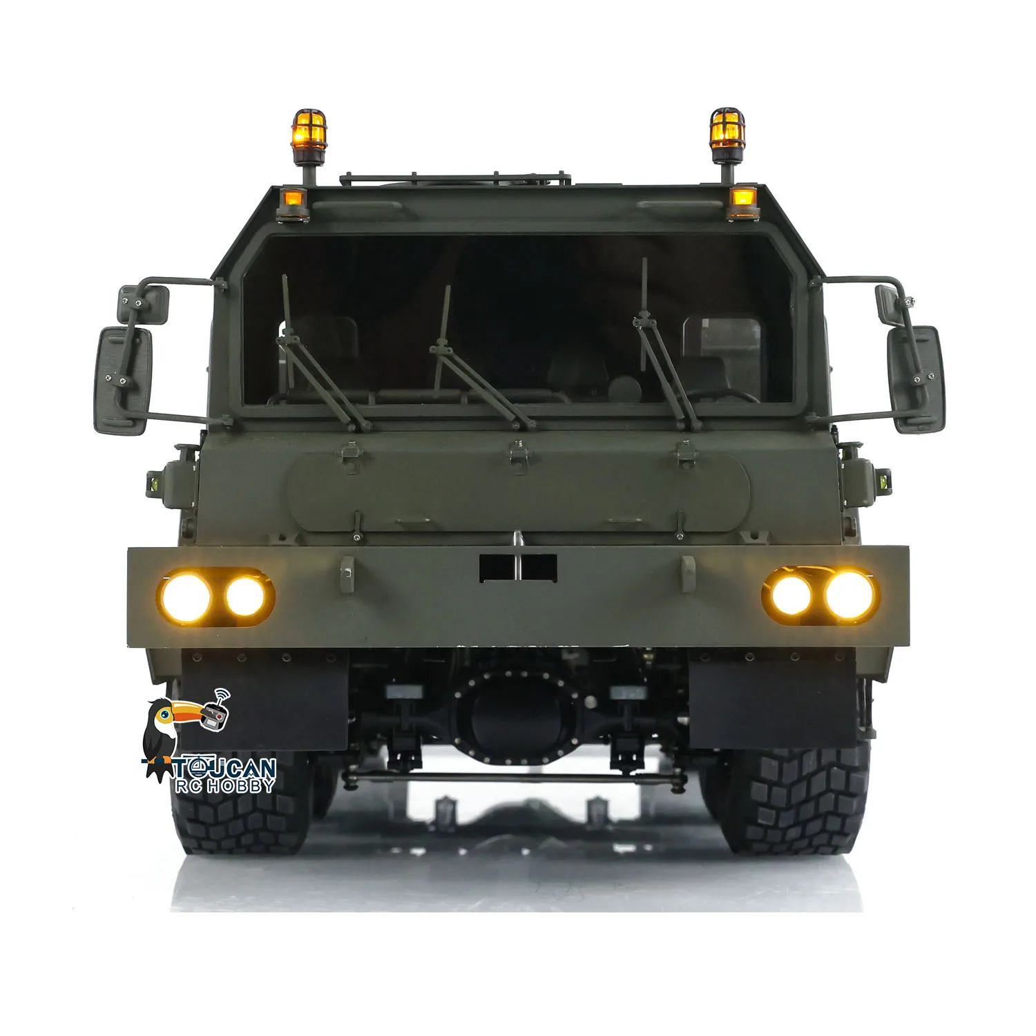 Gifts 1/14 SLT56 RC Transport Tractor Truck  Radio Control Vehicle Cars Light Sound Winch Openable Door Finished Toys TH24202 3
