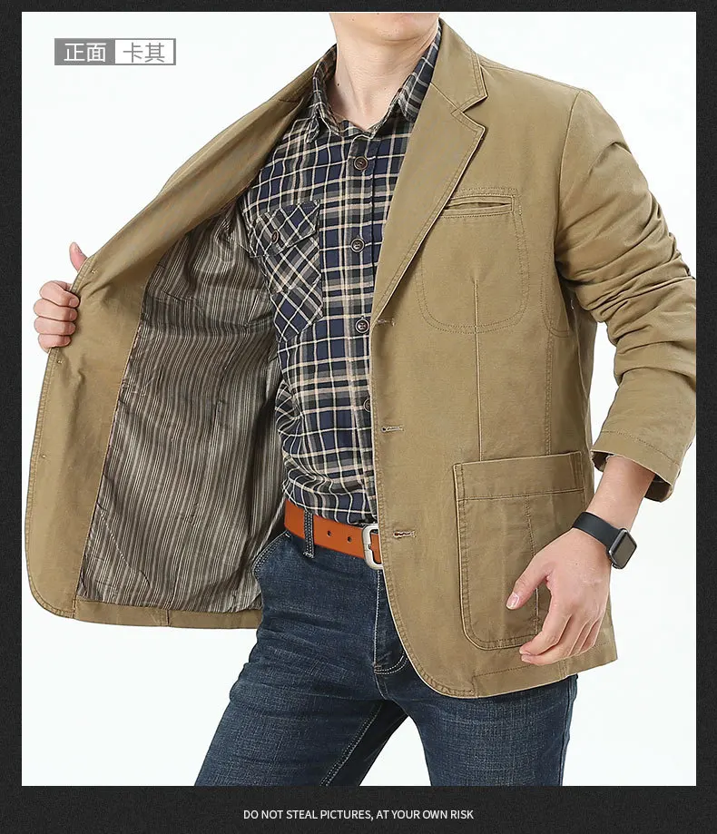 Men's Cotton Knit Blazer View 1