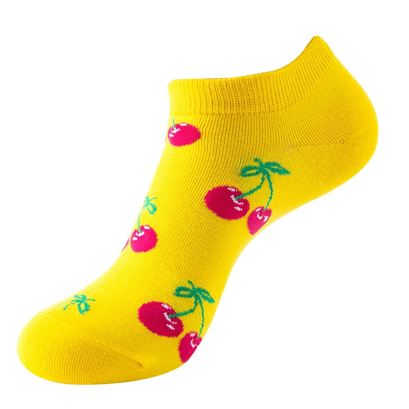Men's Novelty High-Quality Geometric Fruit and Sushi Patterned Fashion Socks