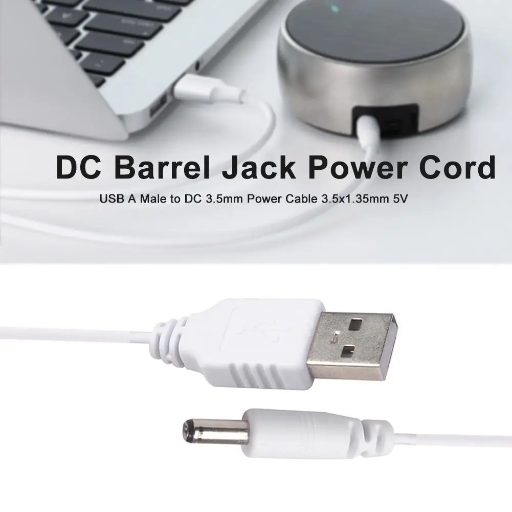 Charging Cable USB Charging Cable USB to DC 3.5mm Power Cable USB Type A Male 3.5mm DC Barrel Jack Charging Cord