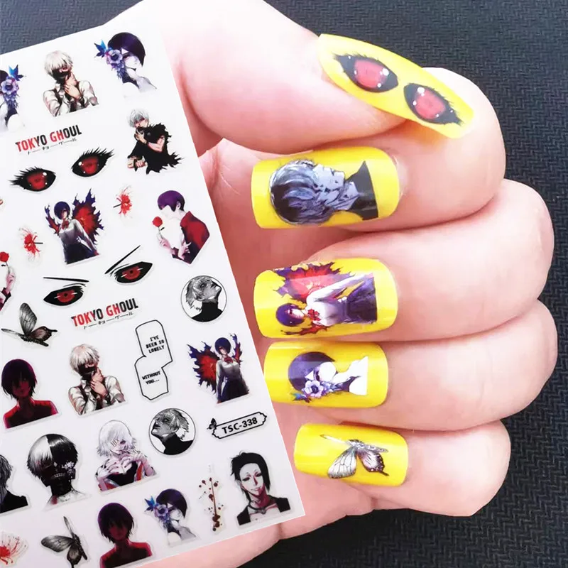 Nail stickers and decals for DIY nail art