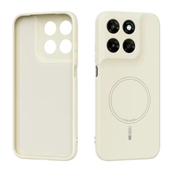 Sleek Liquid Silicone Magnetic Shockproof Case with Enhanced Protection - Moto Edge 60 (White)