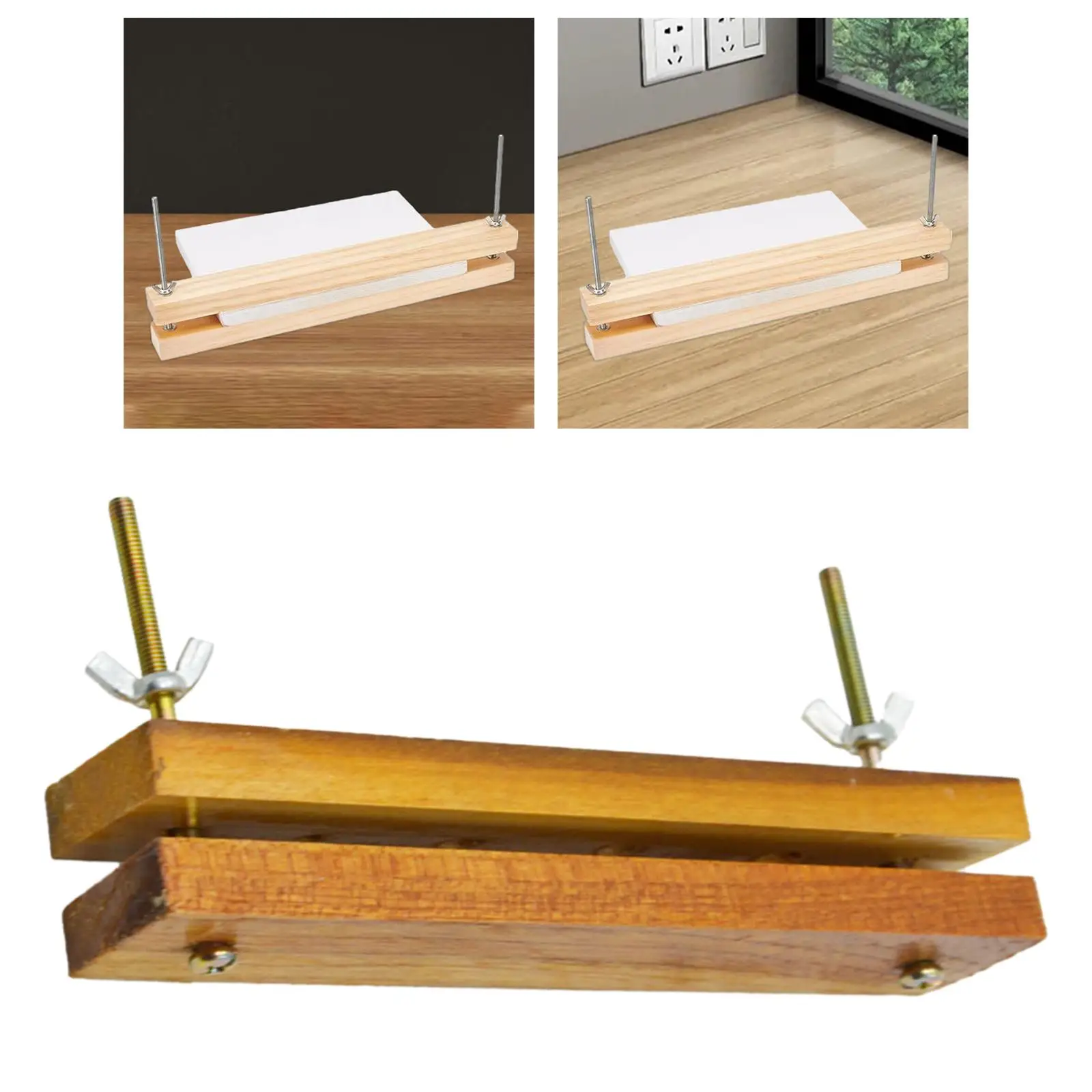 Binding Press Durable Wooden Bookbinding Press for Home Tags DIY Bookbinding Hand Tool Craft Card Photo Album Cardboard arbor press