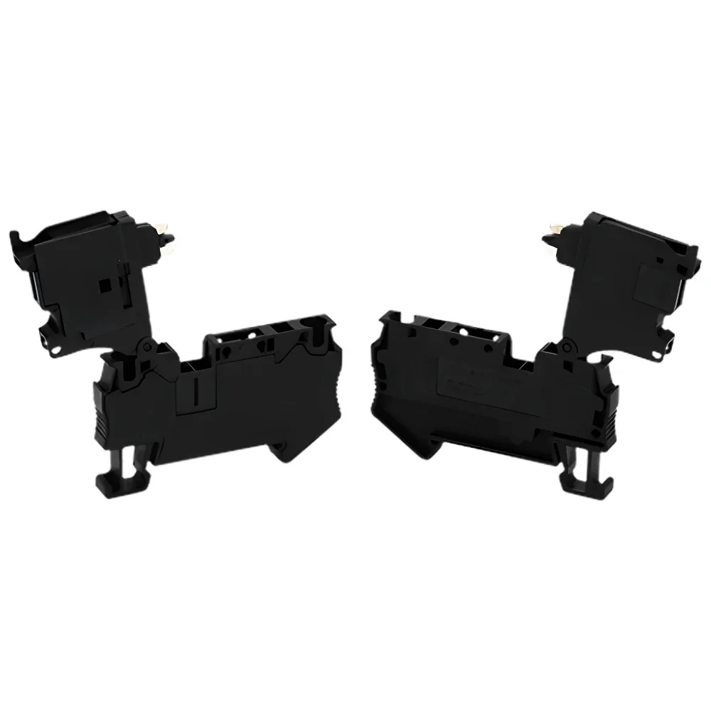 noir st avec levier de bornier connecteur rail din 04