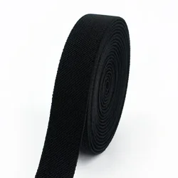 Elastic Bands for Waistbands and Sewing Projects - 3/5 Meters, 10 - 50mm Width (Black)