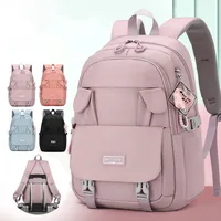 Teenage Girls Rabbit School Bags Large Capacity Black Multifunctional College Middle High Student Schoolbag Backpacks Women 2023 1