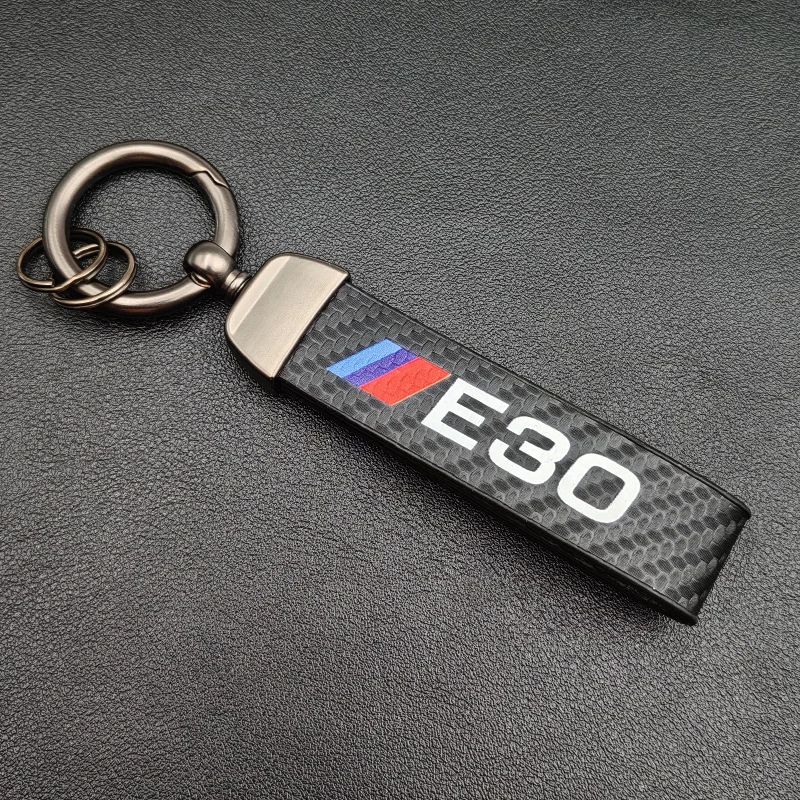 2024 Carbon Leder Schlüssel ring Mann Frauen Luxus Auto Schlüssel bund für BMW E46 E90 E39 E60 E36 E30 E61 E91 E92 E87 Schlüssel bund Zubehör