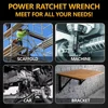 Electric Ratchet Wrench Set 500N.M Cordless Driver 3/8 in. Impact Removal Screw Nut Power Tools for Dewalt 18V-21V Battery 6