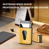 KEMEI KM-T123 Electric Foil Shaver Beard Trimmer Metal Rechargeable Foil Shaver Barber Machine Trimmer Razor 5