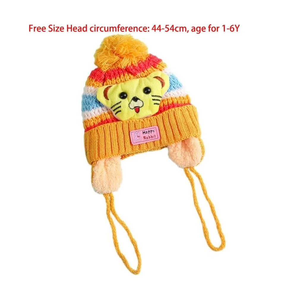 Knitted Warm Beanie Hat for Kids Outdoor Sports