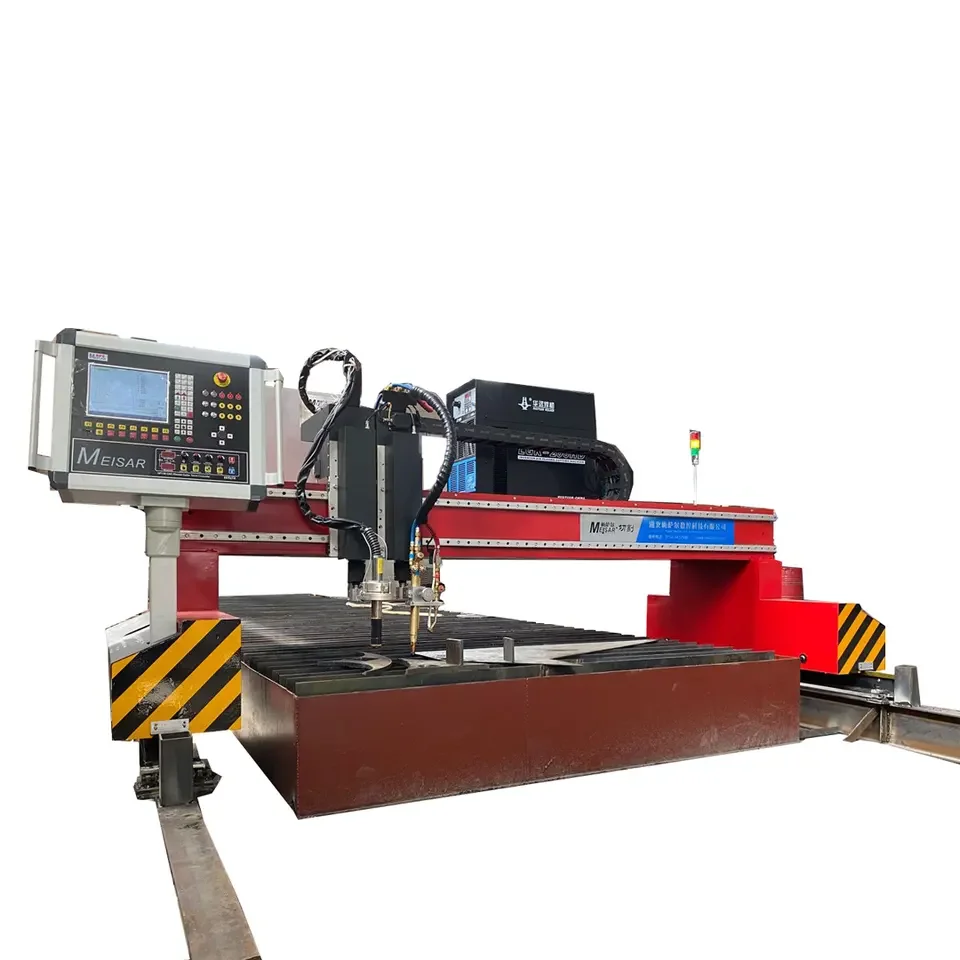China gantry type CNC plasma cutting machine for aluminum/iron/steel/metal sheets cutting 6