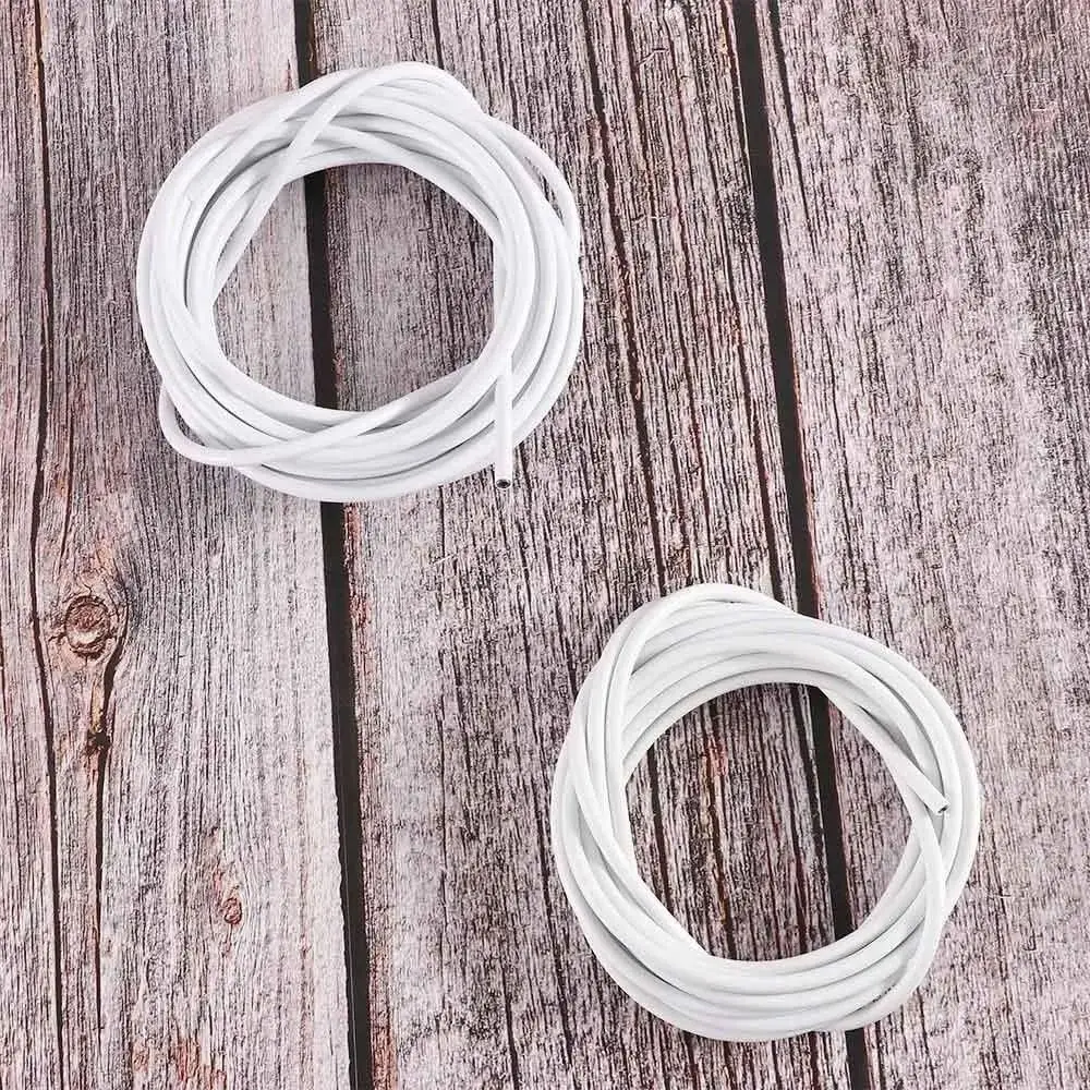 1 Satz langlebiges 2/3/4/5 Meter Vorhangfederseil aus PVC-Stahl mit HAKEN AUGEN Fensterschnur Kabelnetz Weißer Vorhangschienendraht – Detail 2