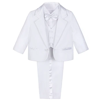 White Baby Boy Suit Set 1