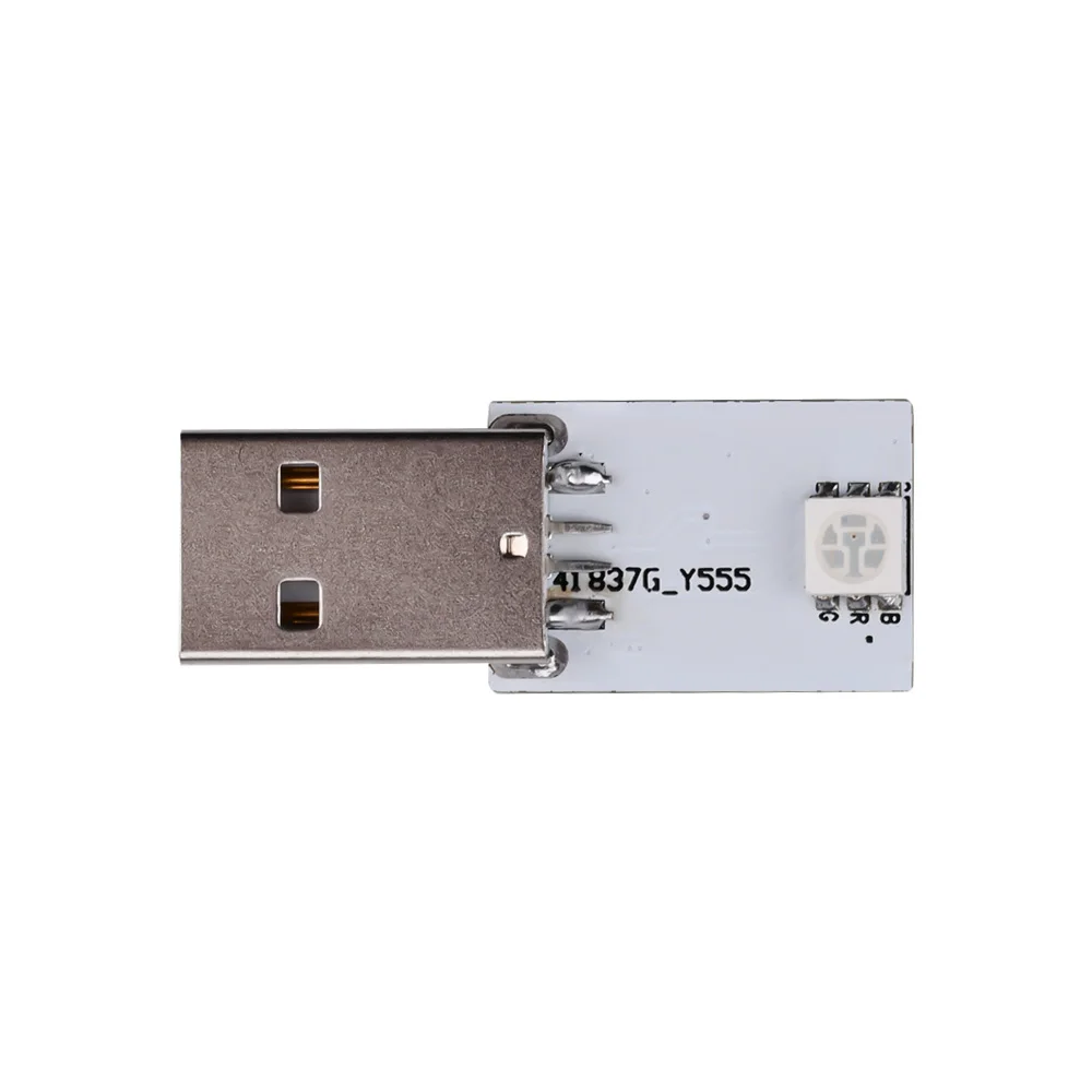 Mini Pocket Card USB Power LED Module1W LED Intelligent Chinese/English Voice Control Night Light Module 6 Colors Freely Change