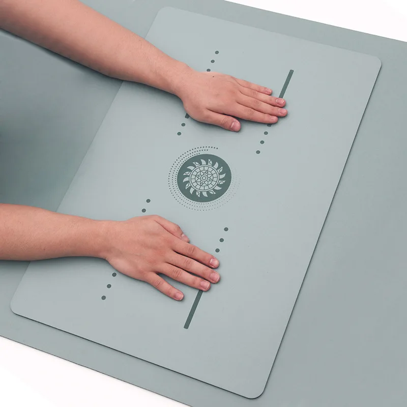 Polymères de yoga en caoutchouc naturel PU, support plat, mini coussin auxiliaire portable, coussin de genou antidérapant, tête de méditation, exercice de sport à l'envers 2