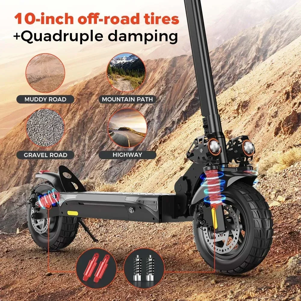 Electric Scooter iScooter IX4 800W Motor 48V15AH Aluminum Battery Aldult Escooter 10inch Off Road Fat Tire Electric kick scooter