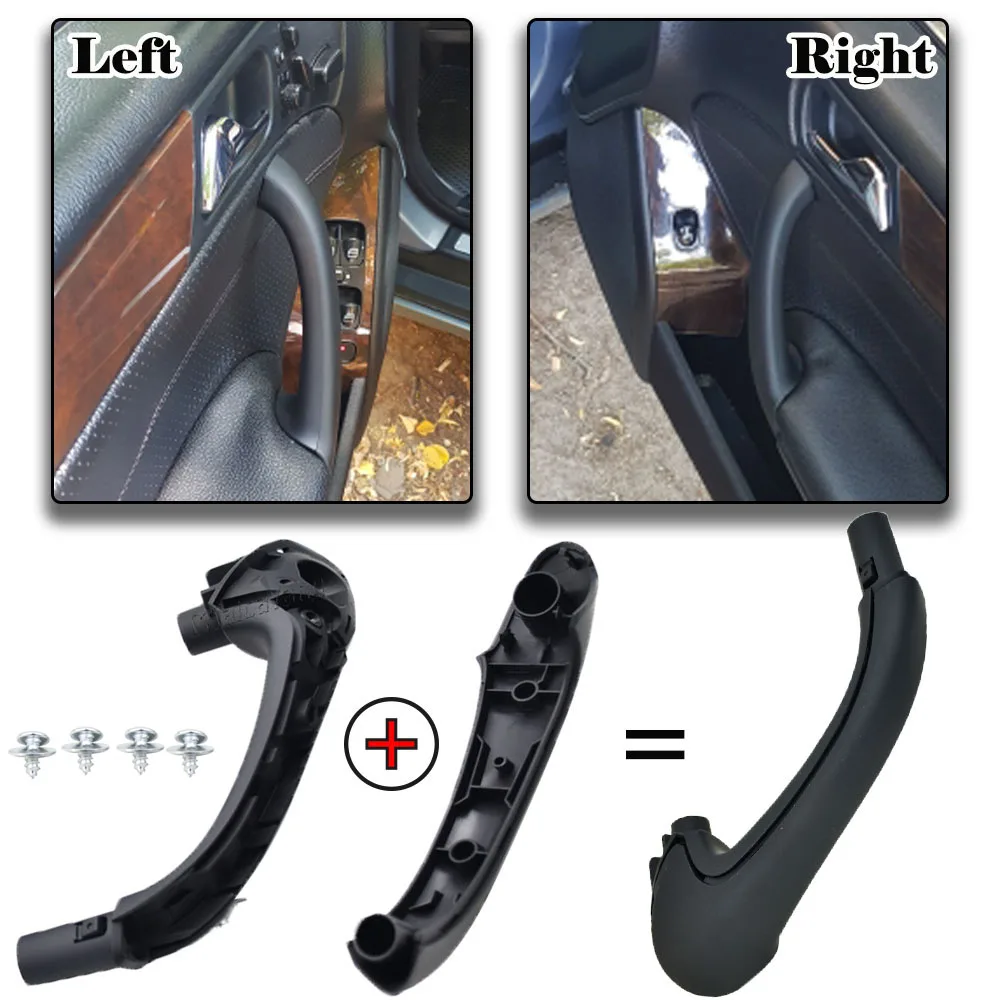 Auto Binnenkruk Voor Benz Voor W203 Voor C-Klasse C230 C240 ​​C280 C320 C350 Voor Achter Links Rechts Deur Pull Handvat Auto Binnen Deurgreep (Maat : Gray Front Right