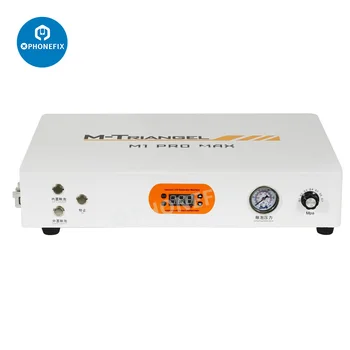 M-Triangel M1 Pro Max 기포 제거 기계, 14 인치 오토클레이 디버블 기계, 아이폰 수리용 공기 압축기 내장