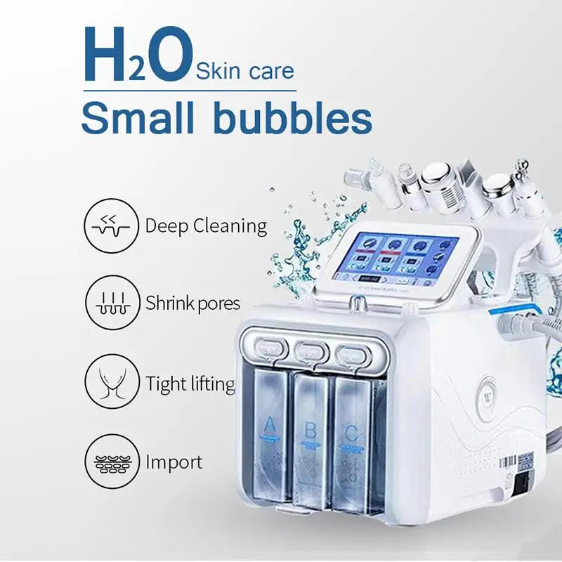 H2O2 6 in 1 hydradermabrasion hydrodermabrasion facial care machine upgrade your skincare business