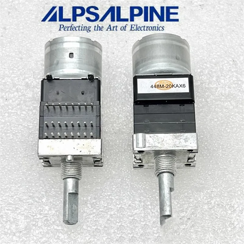 1pcs，Motor potentiometer，RK168，20KA&times;6，24Pin，Audio volume amplifier，The shaft length is 25mm