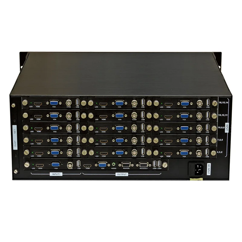 

High definition plug-in screen splitter HDMI/VGA/BNC6/8/9/12/16 multi input and one output display screen splitting