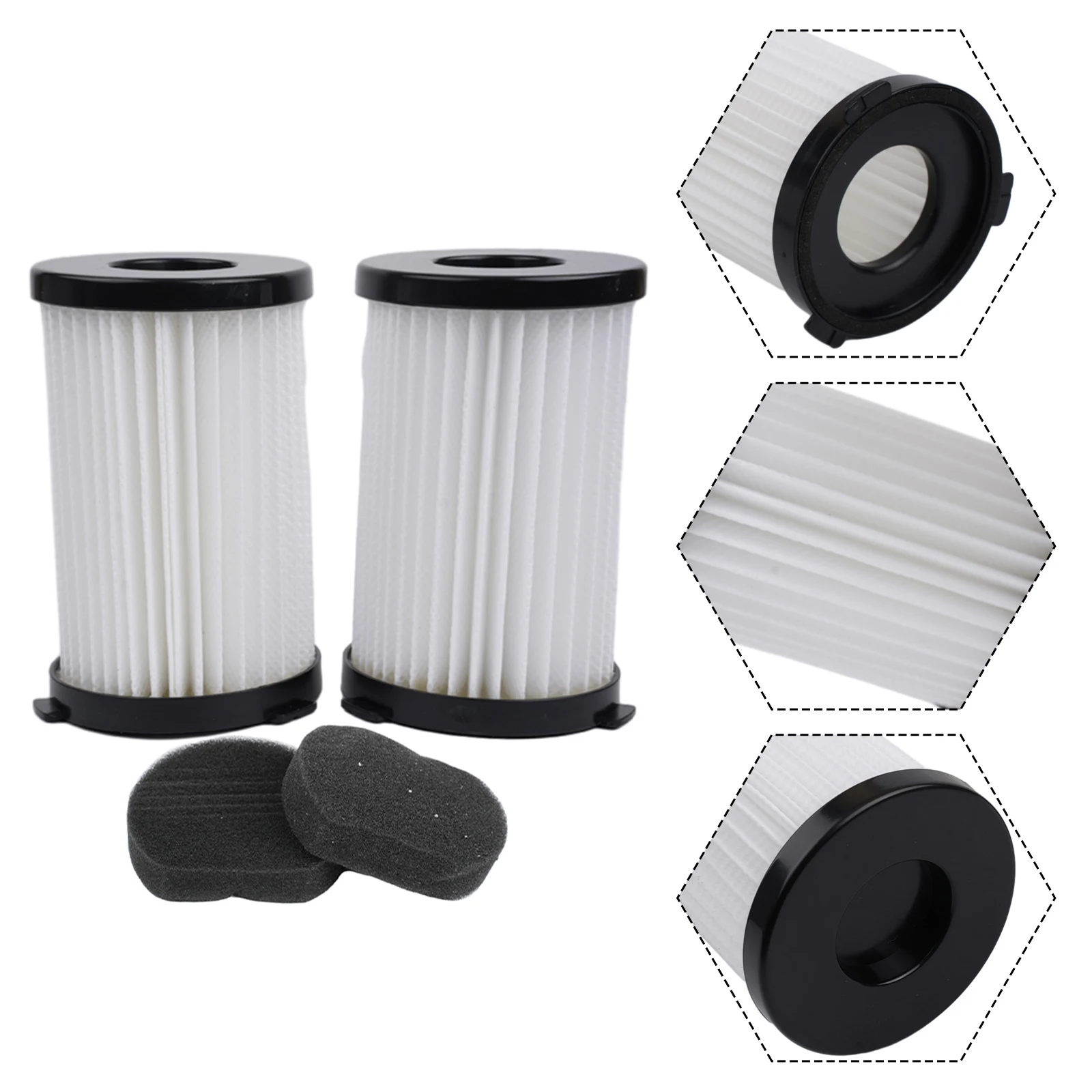 

2pcs Filters For Goodmans Replacement Filter 2in1 Compact Cylinder Vacuum Cleaner 356277 Sweeping Parts Household Sweeper Clean